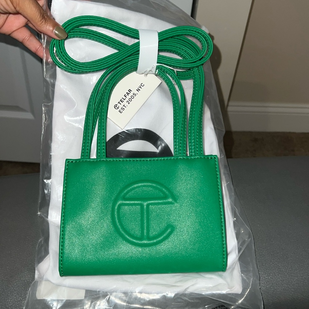 Telfar Mini Purse, Green Screen